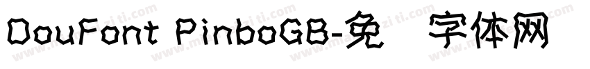 DouFont PinboGB字体转换